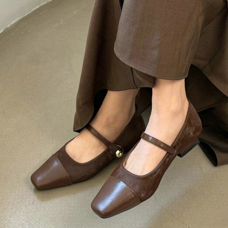 Slingback Pumps Women - メアリージェーンシューズ女性用エレガントチャンキーシューズドレスデザイナーシャローサンダルファッションローヒールウォーキングムヘールサパティーヤス