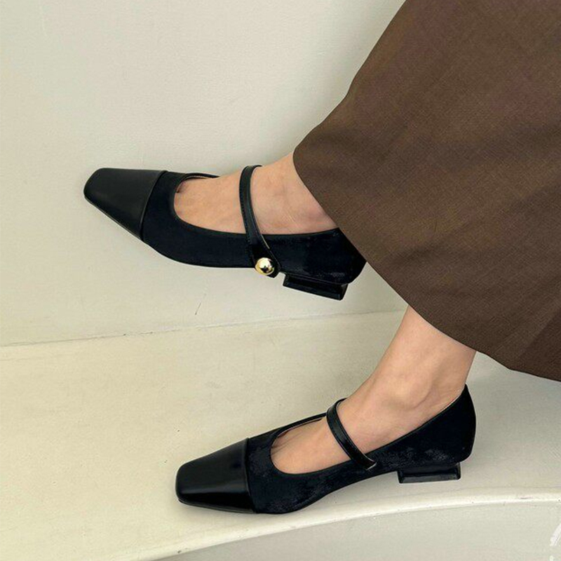 メアリージェーンシューズ女性用エレガントチャンキーシューズド - Slingback Pumps Women のレビューと価格