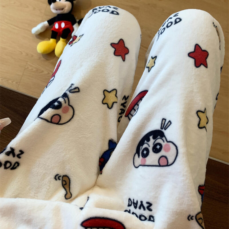 Y2K クレヨンしんちゃん女性ぬいぐるみパジャマパンツアニメ - Women Shoes Jeans のレビューと価格