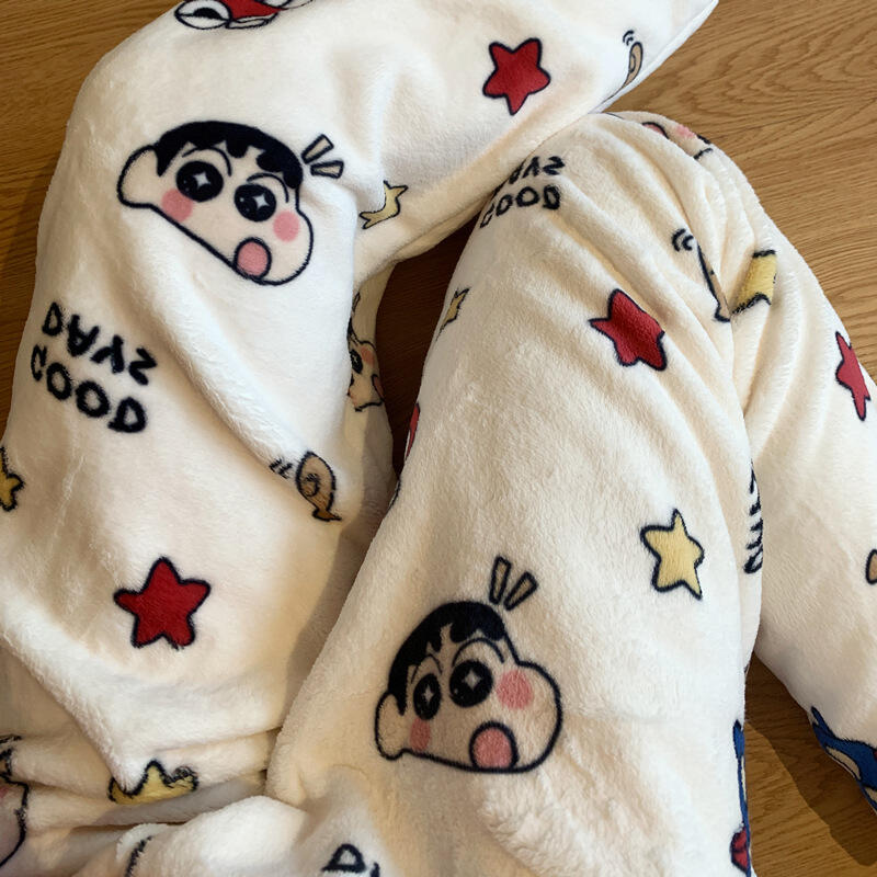 Y2K クレヨンしんちゃん女性ぬいぐるみパジャマパンツアニメ - Women Shoes Jeans のレビューと価格