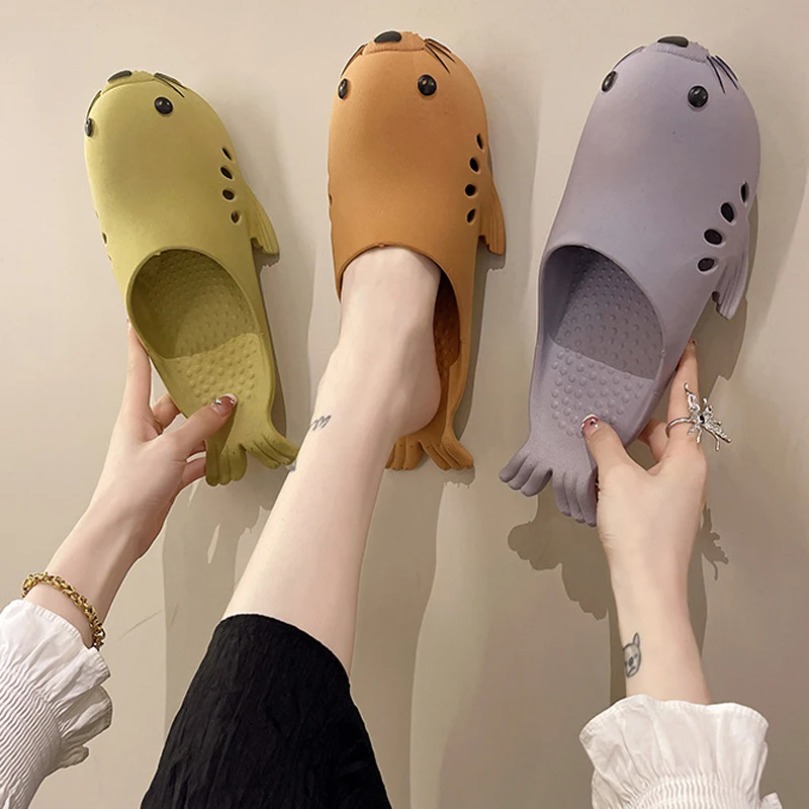 ハウスクラウドスリッパ レディース 夏用サンダル 漫画の海獅 - Women'S Shoes Cloud のレビューと価格