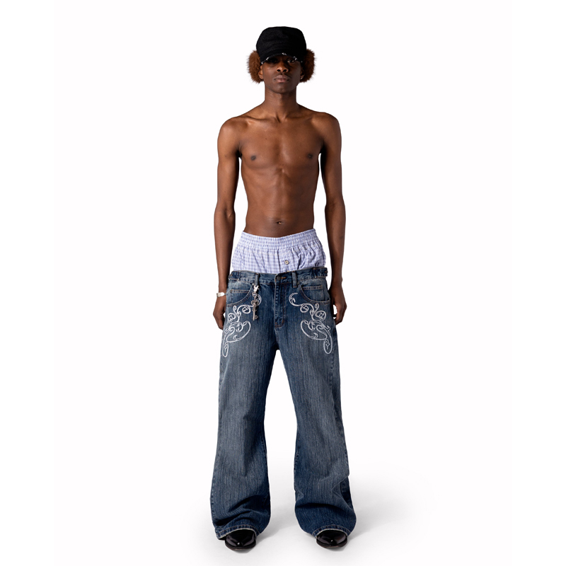 Y2k ブルーオープニングブーツカットジーンズヴィンテージウ - Women Shoes Jeans のレビューと価格