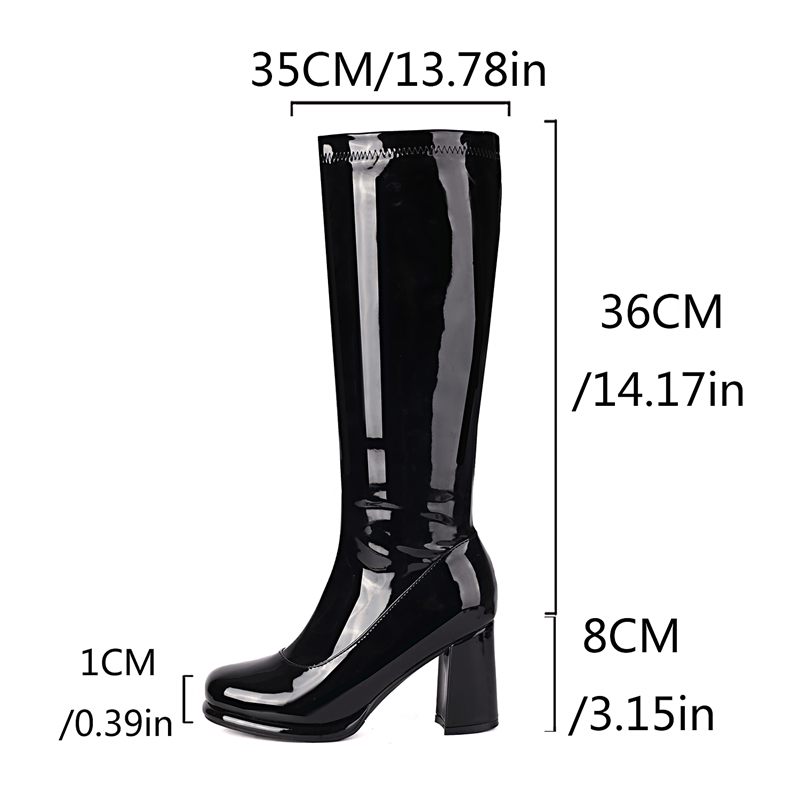 SIMLOVEYO セクシーな女性のニーブーツラウンドトゥチ - Zip Up Boots Short のレビューと価格