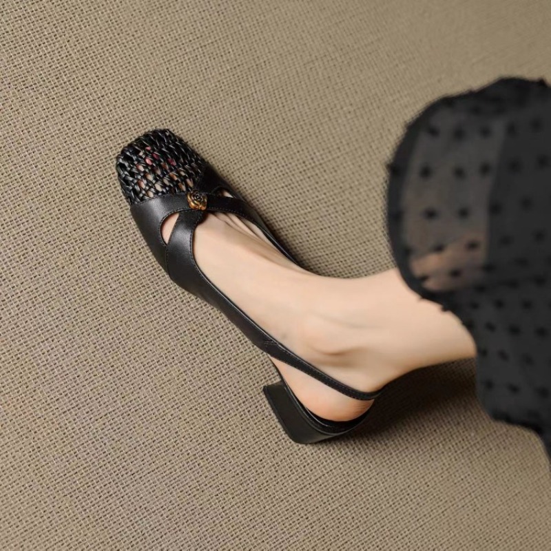 レディース フレンチスタイル クローズドトゥ サンダル、チャ - Women'S Shoes Non Slip のレビューと価格
