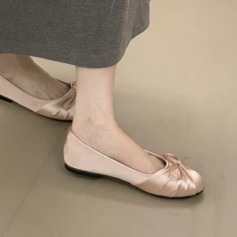 2026年新作 蝶結び サテン シャロー シングルシューズ  - Slingback Pumps Women のレビューと価格
