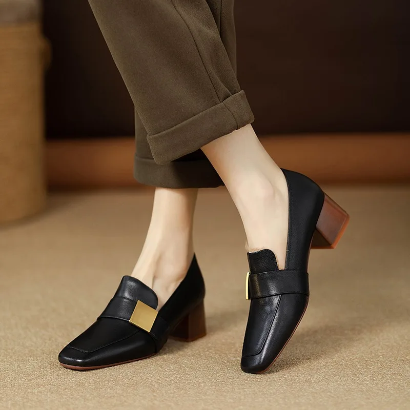 レディースファッションレザーパンプス エレガント スリッポン - Women Shoes Jeans のレビューと価格