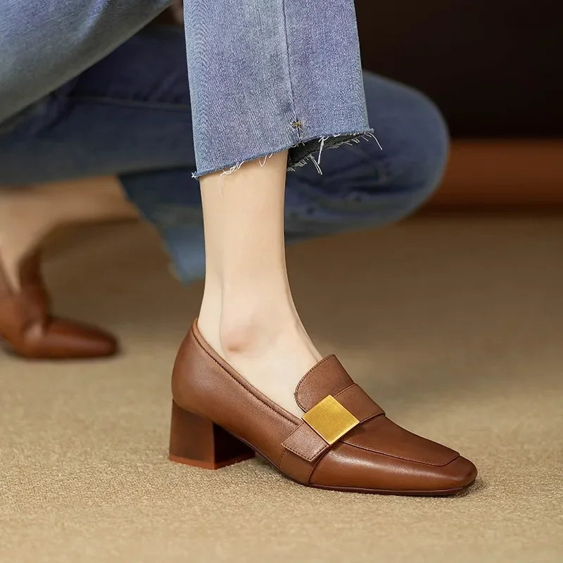 レディースファッションレザーパンプス エレガント スリッポン - Women Shoes Jeans のレビューと価格