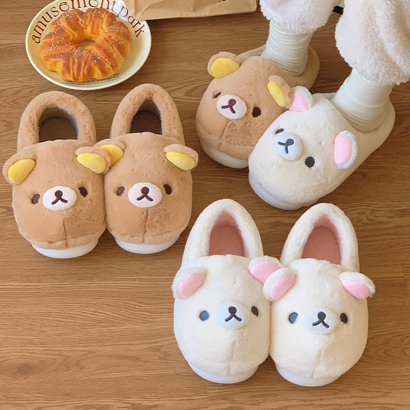女性用冬用クマスリッパ カップルスタイル 可愛い リラックス - Women'S Shoes Cloud のレビューと価格