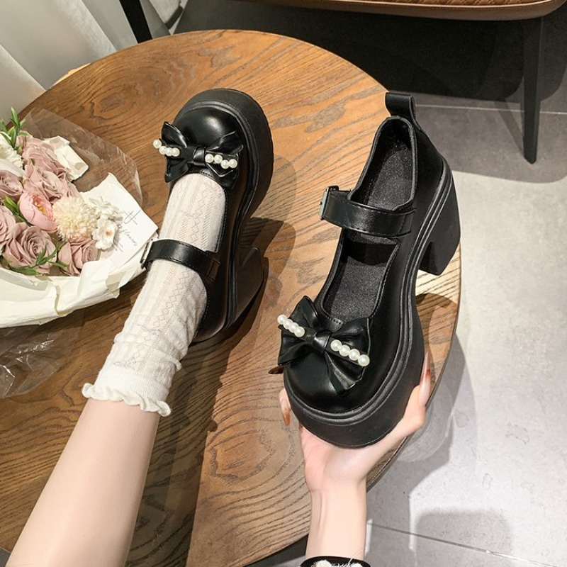 2026 ロリータシューズ黒スーパーハイヒールメアリージェー - Women'S Shoes Popular のレビューと価格