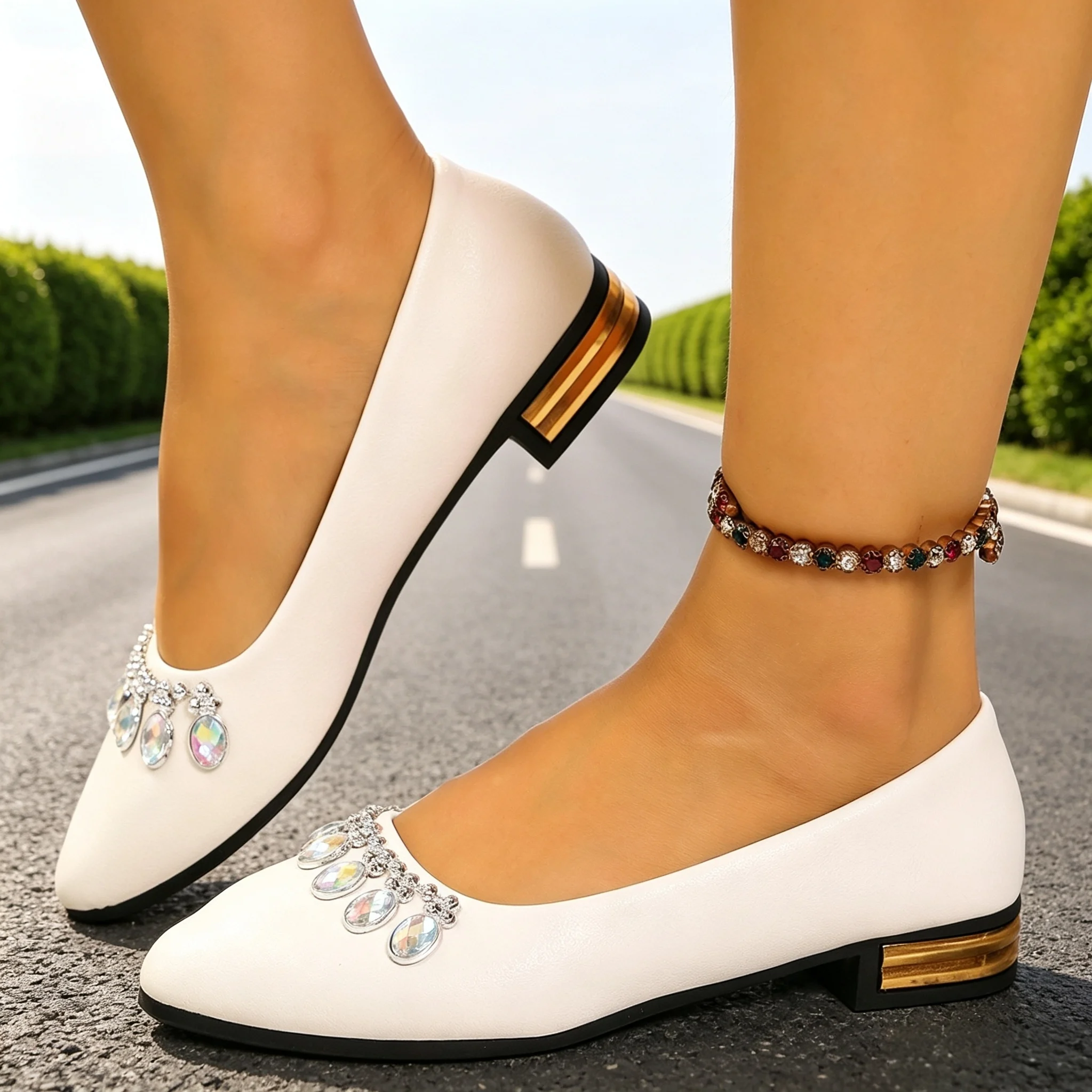 レディースフラットシューズ ポインテッドトゥ バレエシューズ - Women'S Shoes Popular のレビューと価格