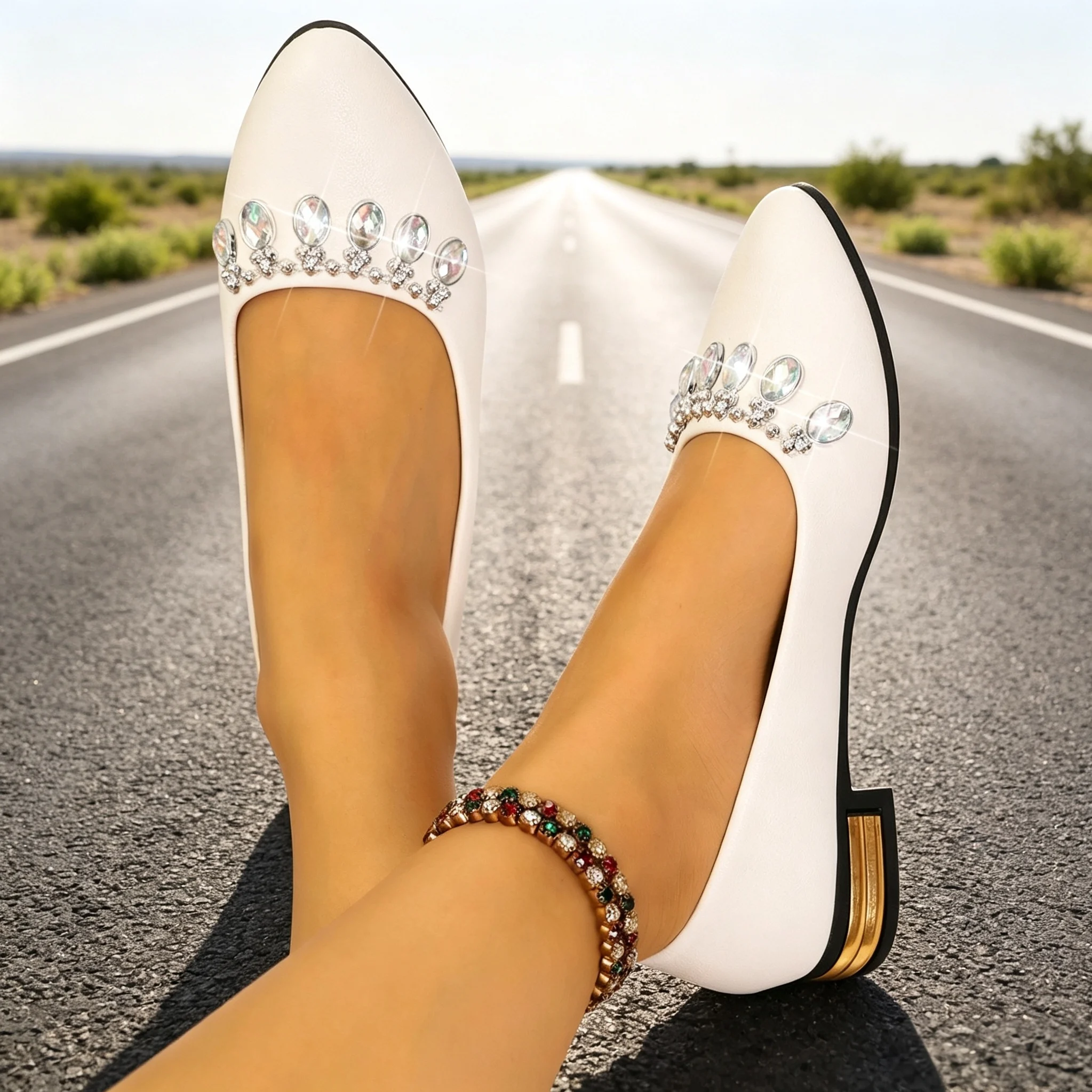 レディースフラットシューズ ポインテッドトゥ バレエシューズ - Women'S Shoes Popular のレビューと価格