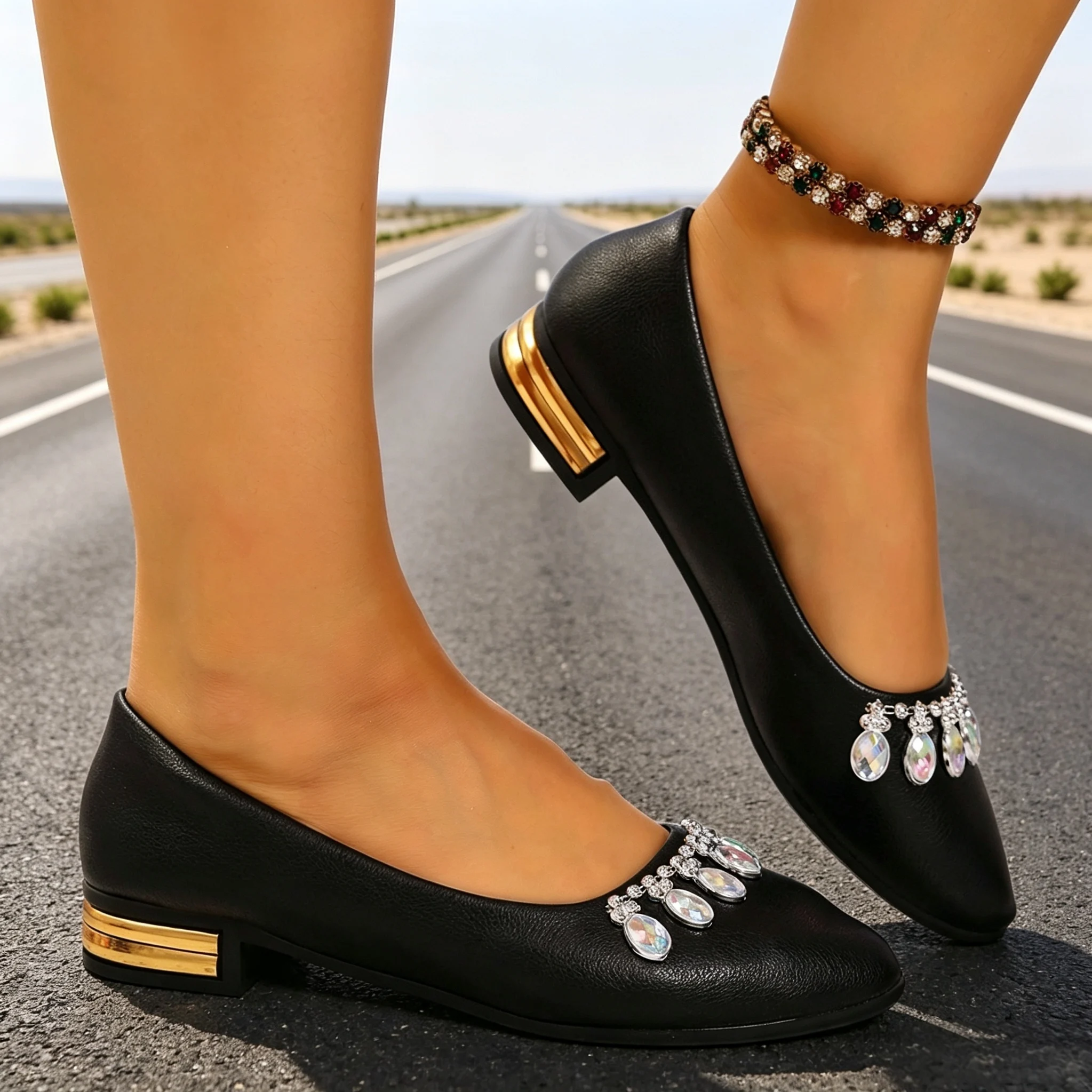 レディースフラットシューズ ポインテッドトゥ バレエシューズ - Women'S Shoes Popular のレビューと価格