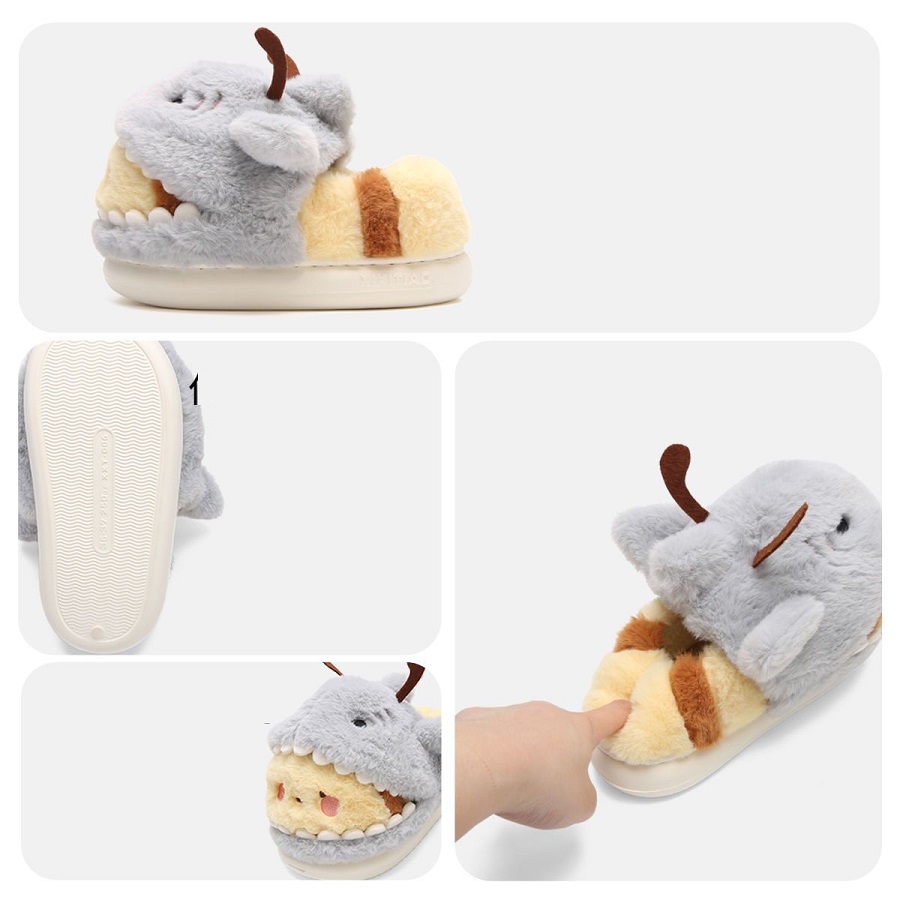 新入荷 面白いサメと蜂のスリッパ ふわふわ室内履きシューズ  - Women'S Shoes Cloud のレビューと価格