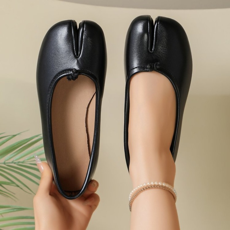 レディース スプリットトゥ バレエシューズ ノット装飾 スリ - Women'S Shoes Popular のレビューと価格