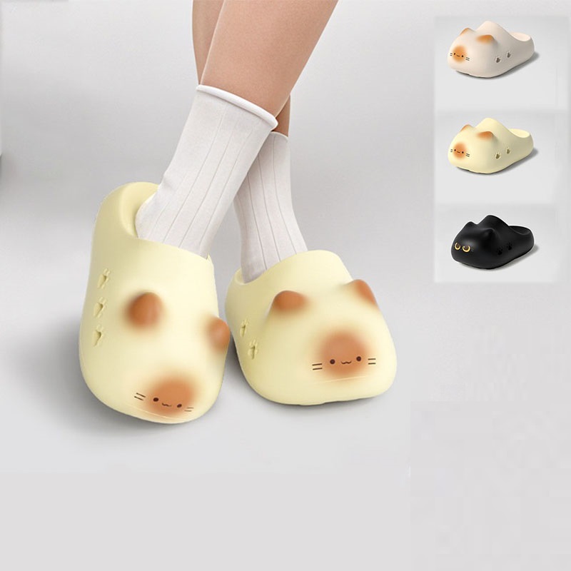 女性用新作クリエイティブブラックキャットスリッパ、夏用ソフト - Women'S Shoes Cloud のレビューと価格