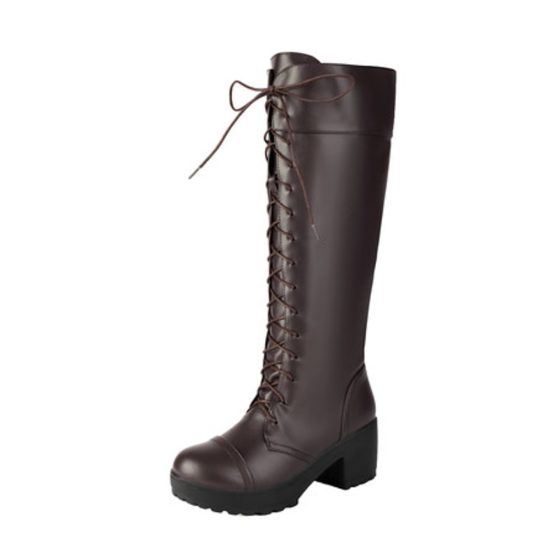 レディース ニーハイ レースアップ コンバットブーツ チャン - Zip Up Boots Short のレビューと価格
